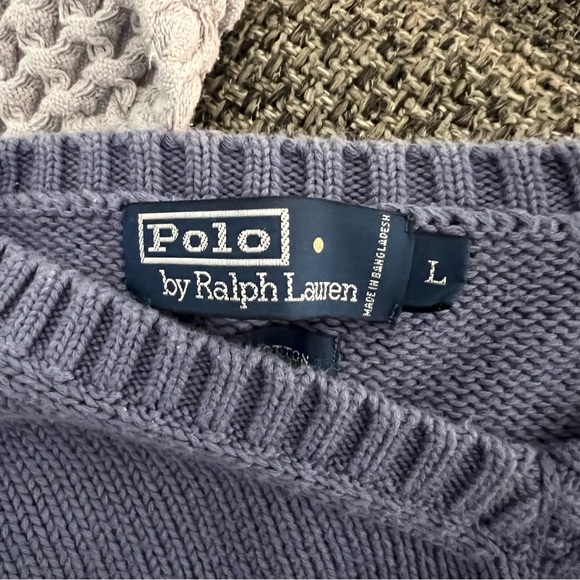 Polo by Ralph Lauren 100% cotton v neck pullover sweater - Picture 4 of 6